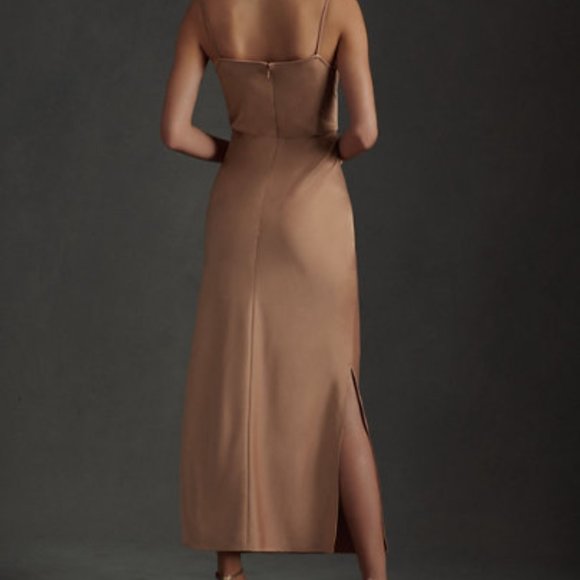 BHLDN Cali Satin Charmeuse Midi Dress - Picture 2 of 5